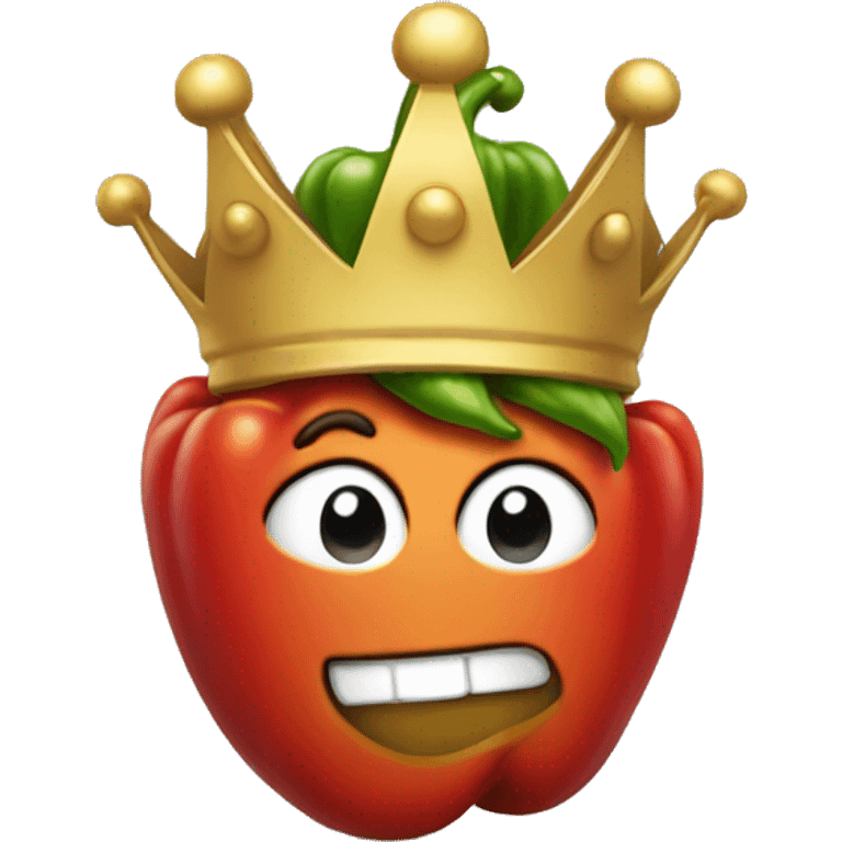 pepper with a crown emoji