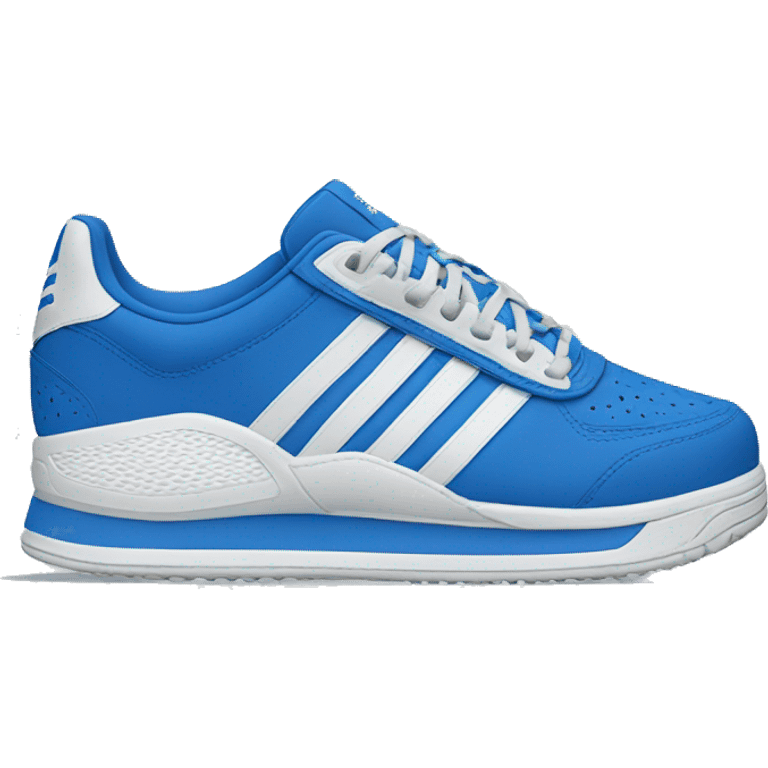 blue adidas trainers  emoji