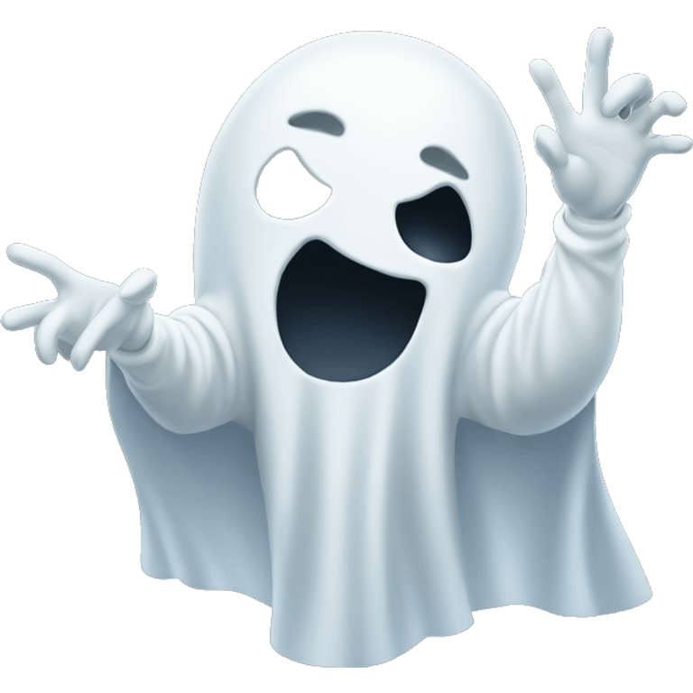 Ghost flipping me off emoji