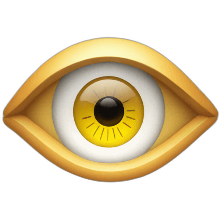 A clock in eye emoji