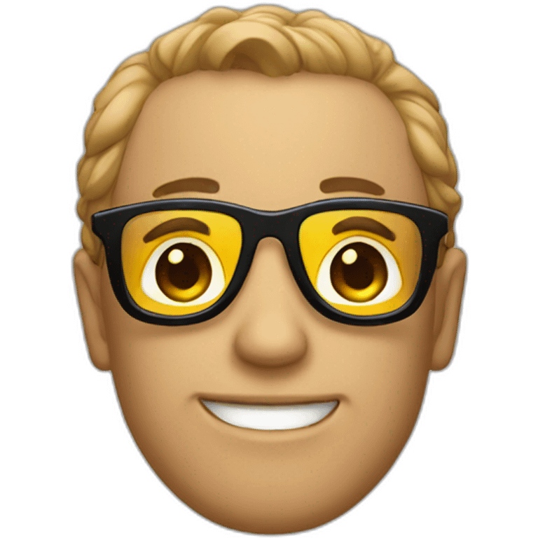 Chico con gafas emoji