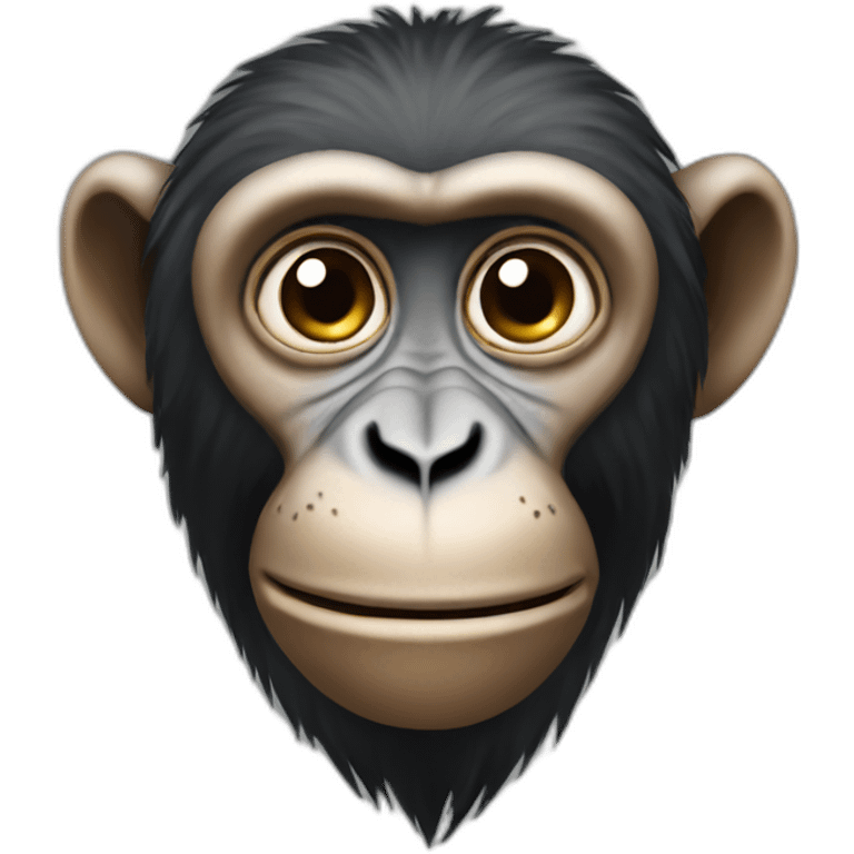 An African monkey emoji