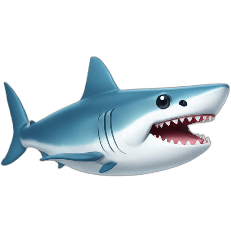 poisson dans bouche requin emoji