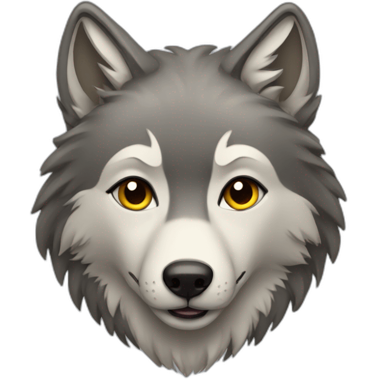 Female wolf  emoji