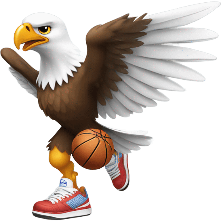 Eagle playing basketball emoji