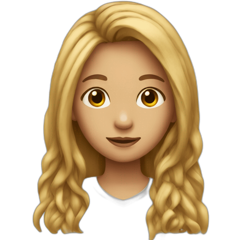 a girl with long hair emoji