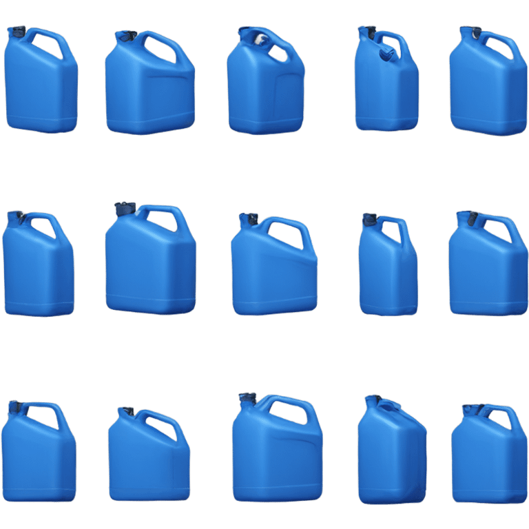 Blue plastic Jerry can emoji