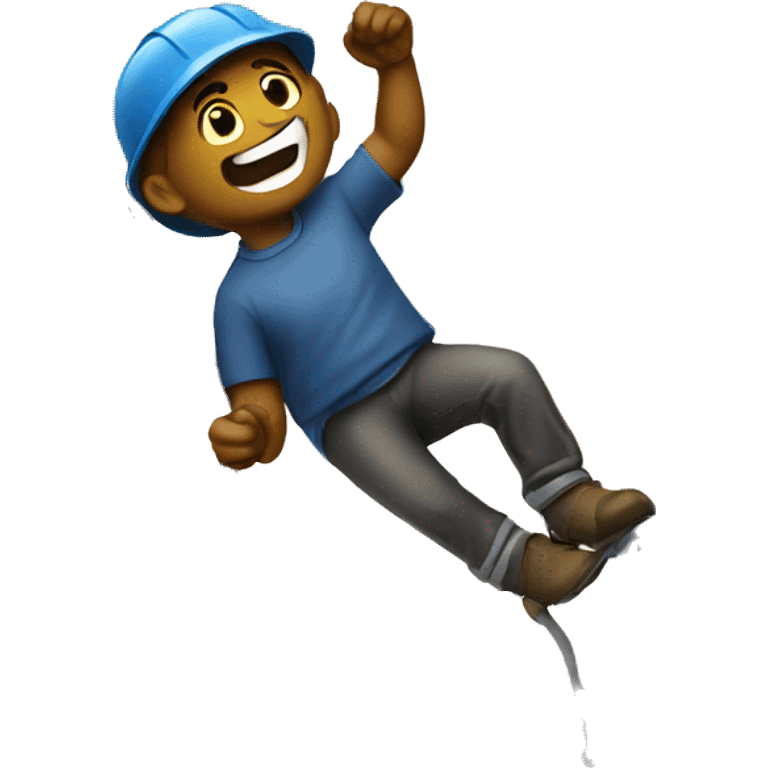 Lineman climbing pole  emoji