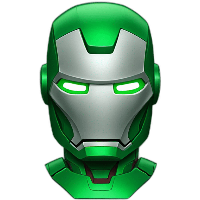 Green iron man emoji