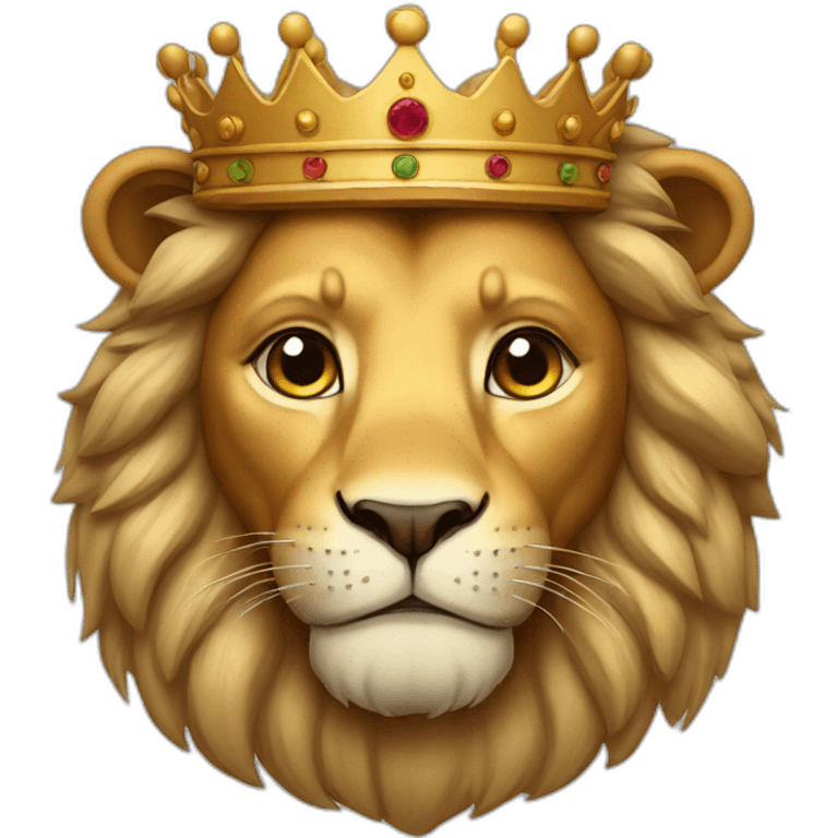 Lion with crown emoji