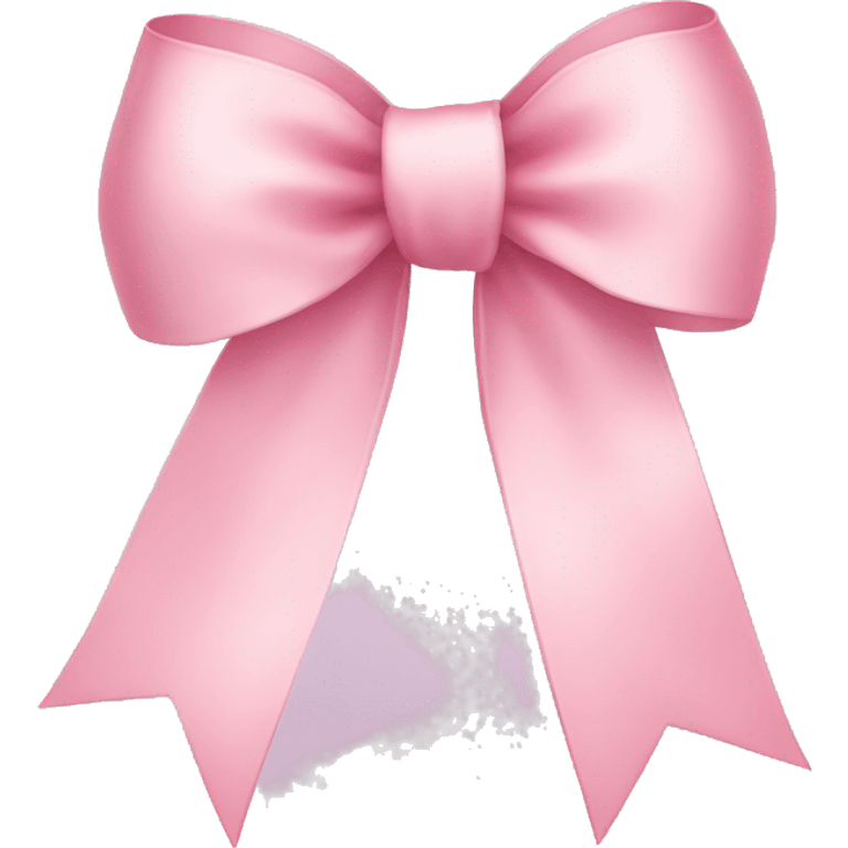 light pink ribbon bow emoji