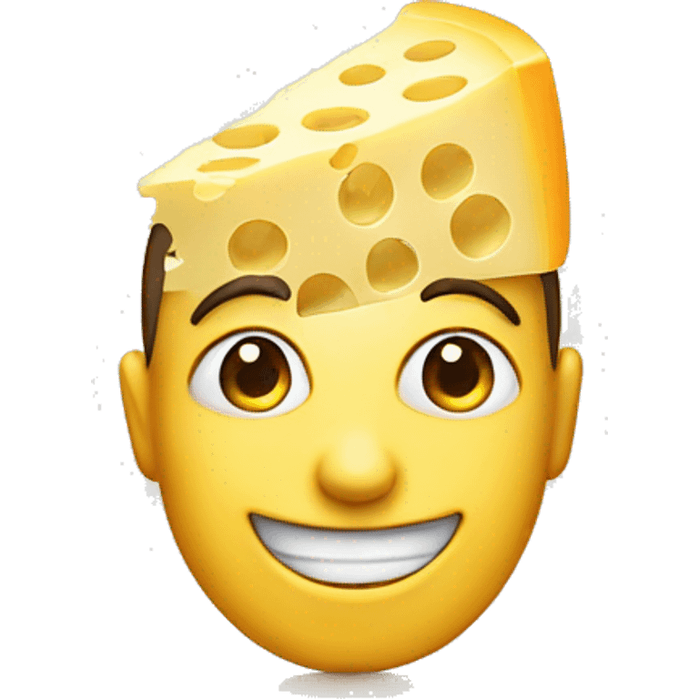 smiling face with swiss cheese holes in head emoji