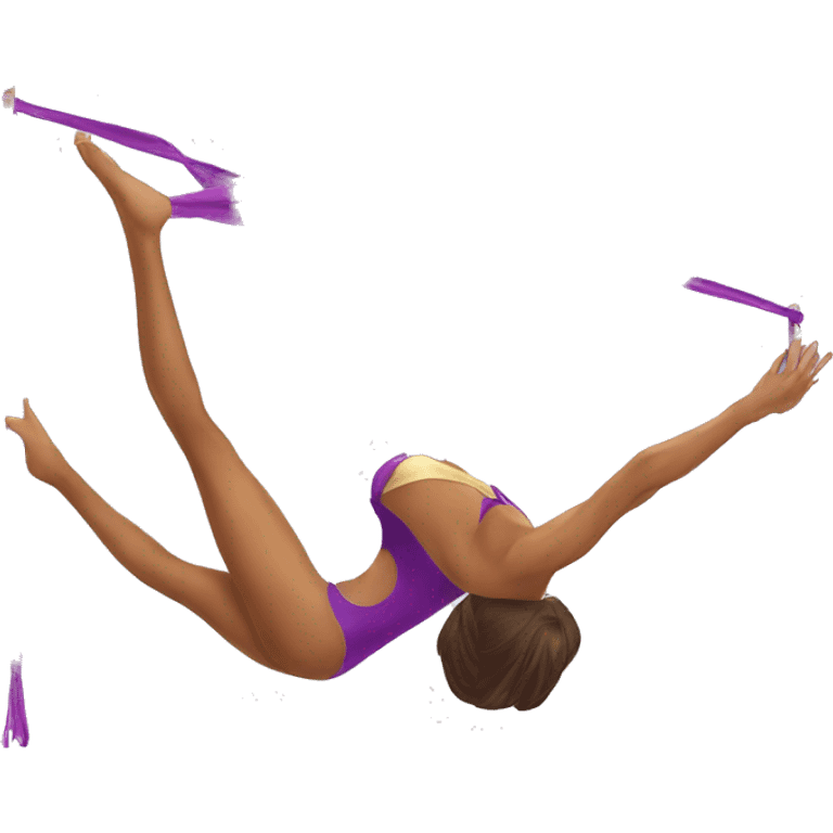 Aerial silks emoji