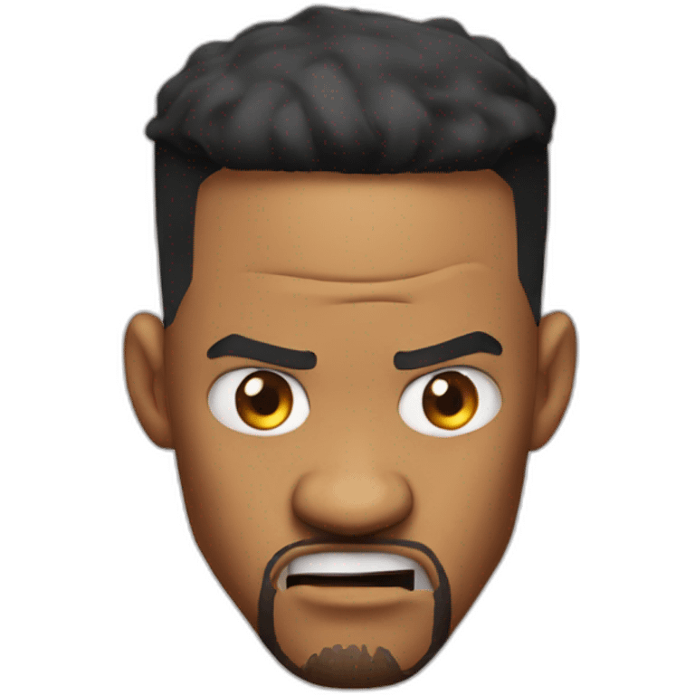 will smith angry head emoji