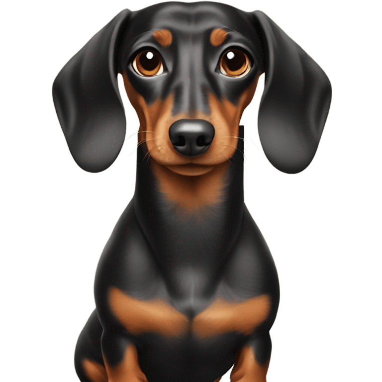 Dachshund with porche emoji