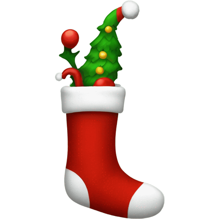 Santa sock emoji