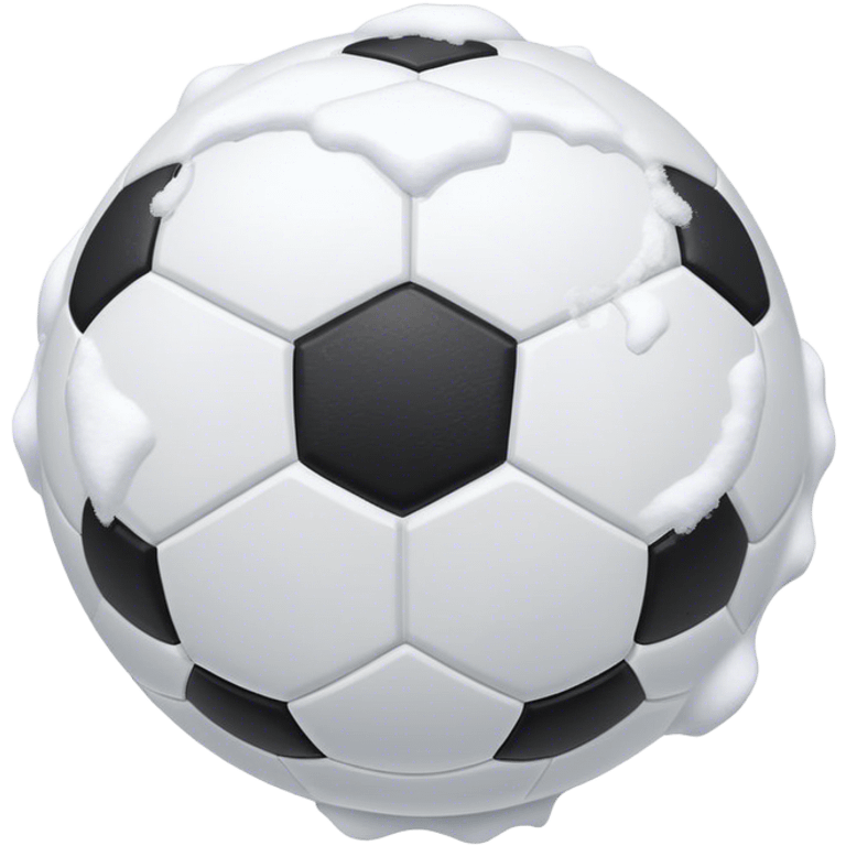 soccer ball in snow emoji