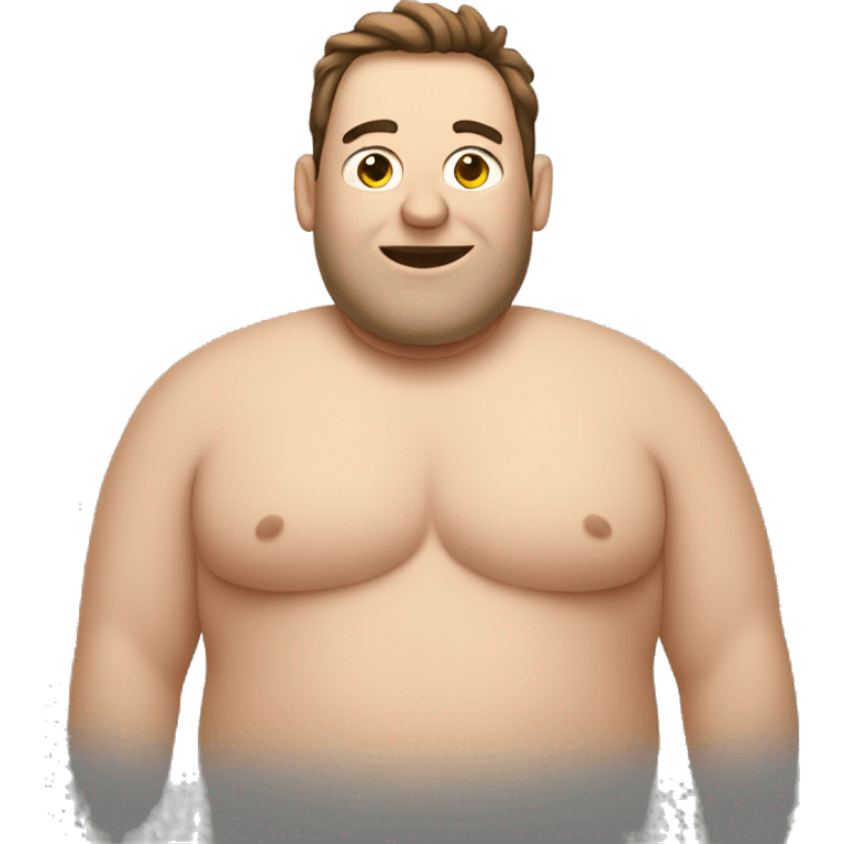 Skinny fat guy emoji