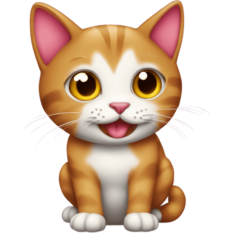 Valentine’s Day cartoon cat emoji