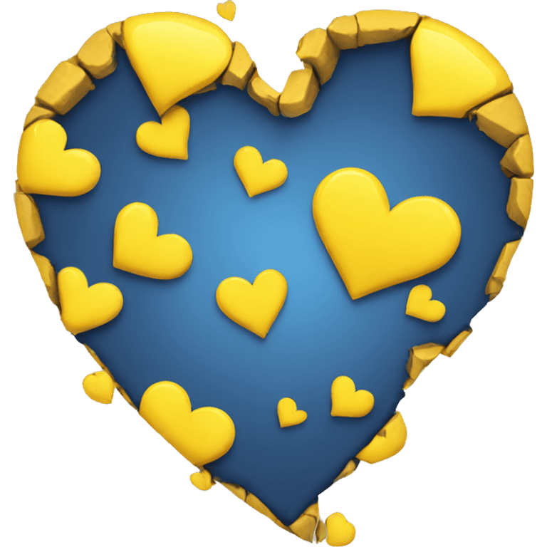 Broken yellow heart emoji