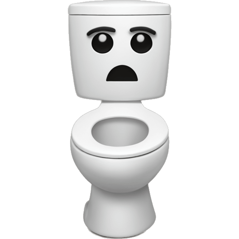 Toilet with a head sticking out emoji