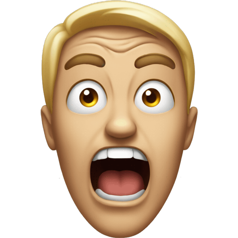 Face screaming in fear emoji 😱 to represent shock, fear, or extreme surprise emoji