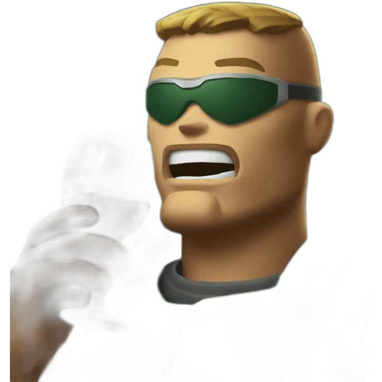 doomguy drinking wine emoji