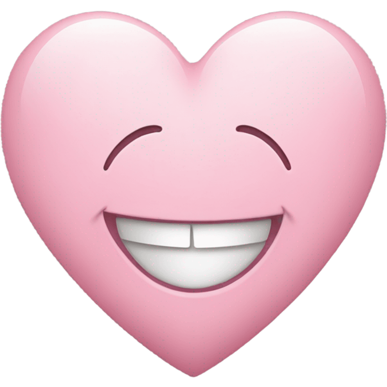 light pink heart smiling  emoji