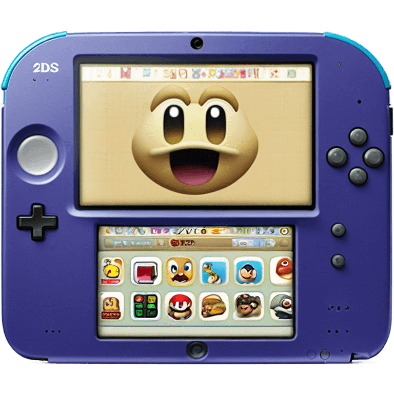 Nintendo 2DS super Mario bros 100 games xxl emoji