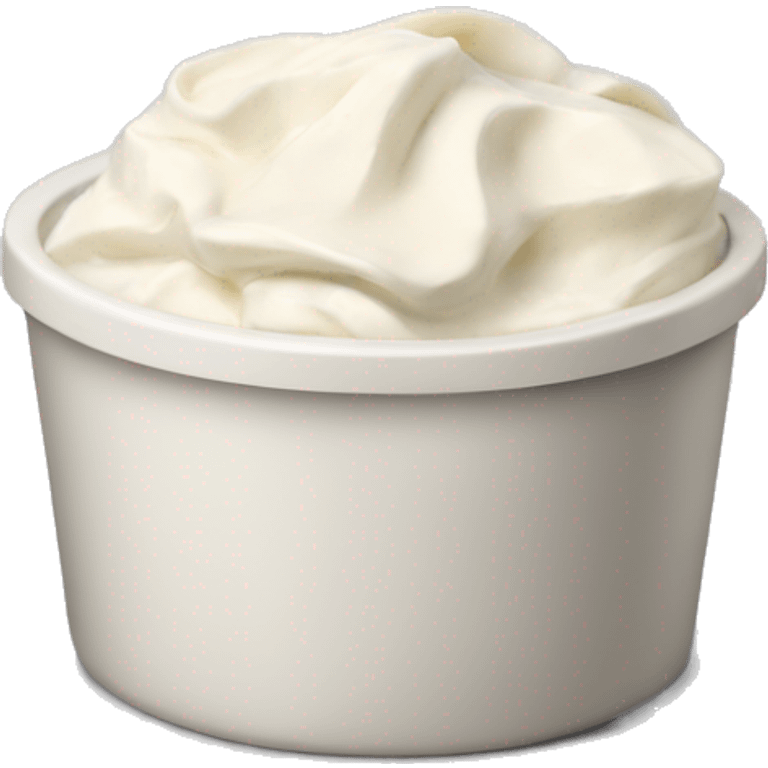 cream cheese in a tub emoji