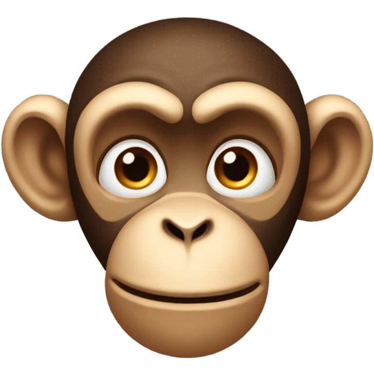 a monkey asking question emoji