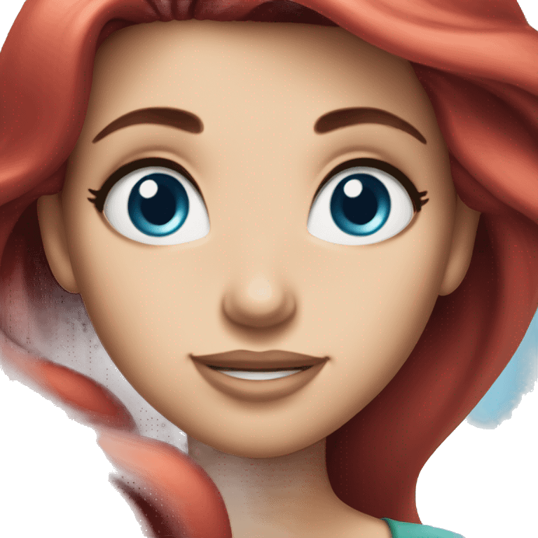 ariel with blue eyes emoji