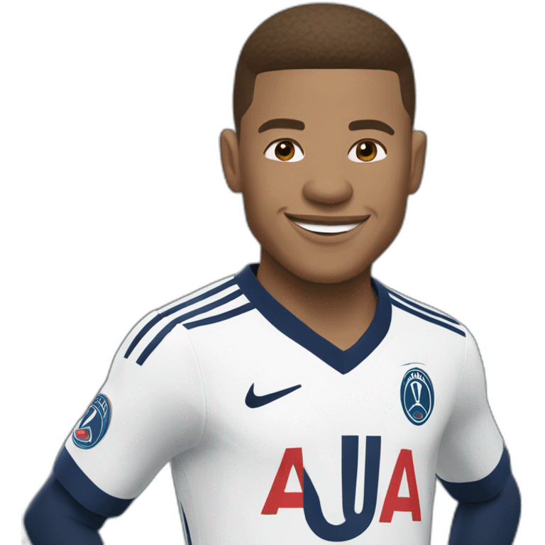 Kyllian Mbappé qui célèbre emoji