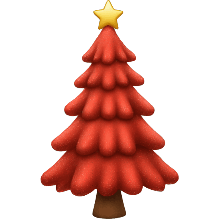 red christmas tree emoji