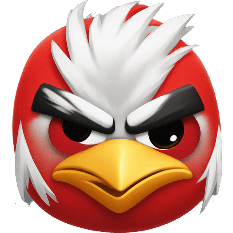 Red angry bird emoji