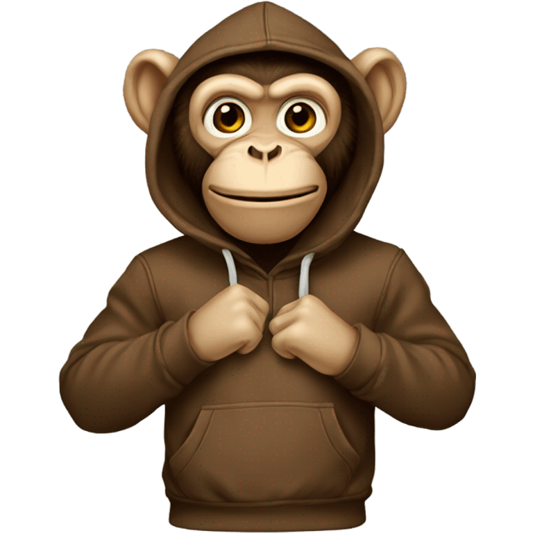 Monkey esfinge hoodie  emoji