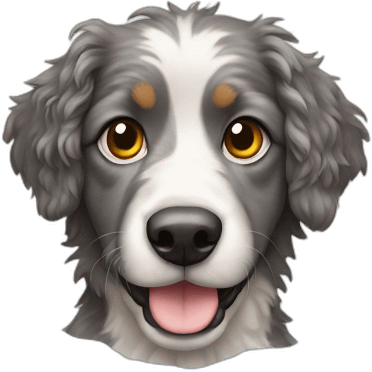 Aussie and water dog mixed emoji