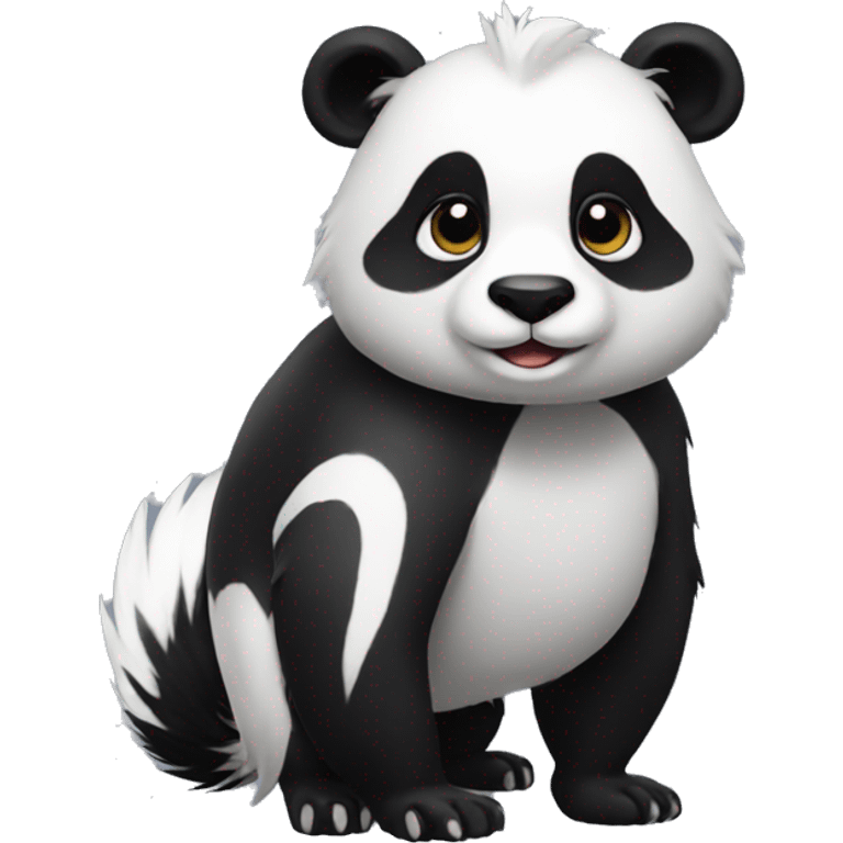 panda-skunk-hybrid full body emoji