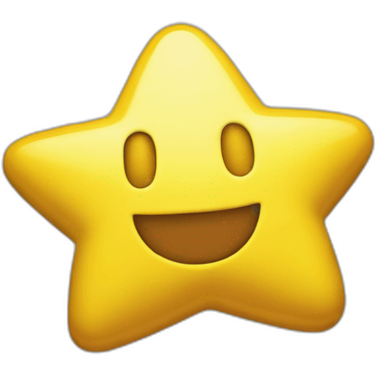 Etoile jaune dans mario emoji