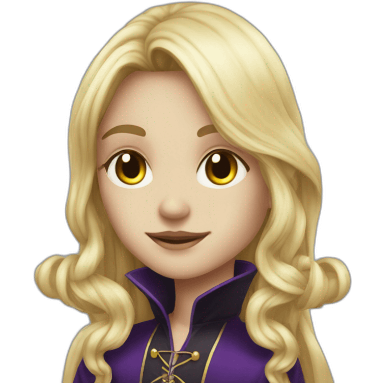 long-hair blond femboy gothic sorcerer magician emoji