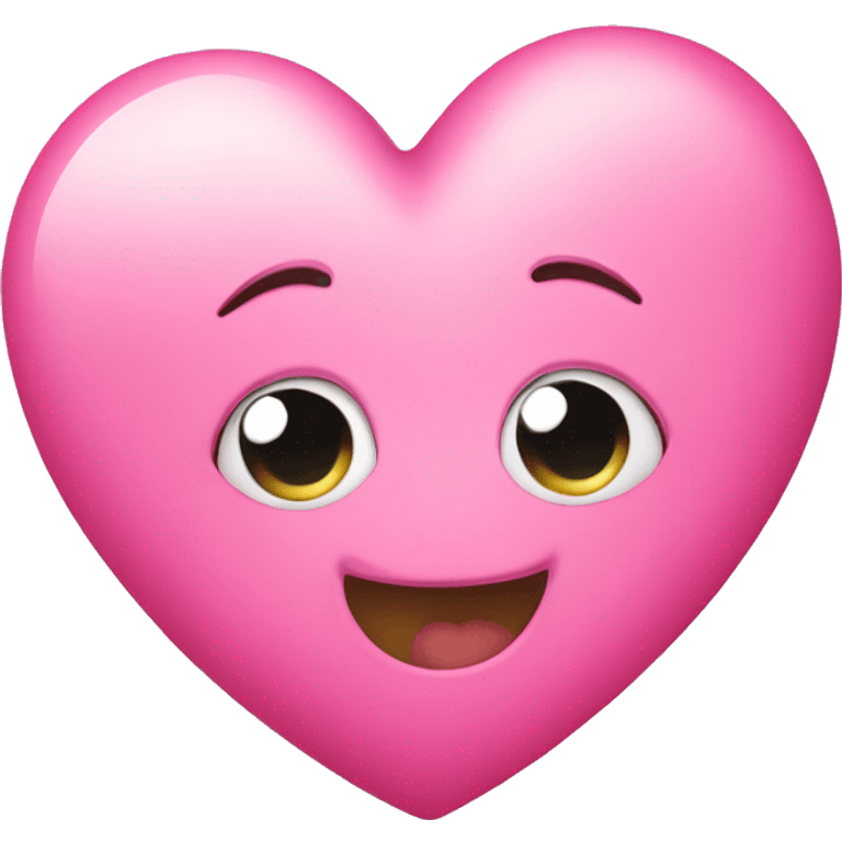 Pink cute heart emoji