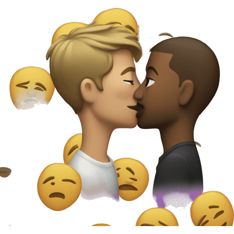 gay people kissing emoji