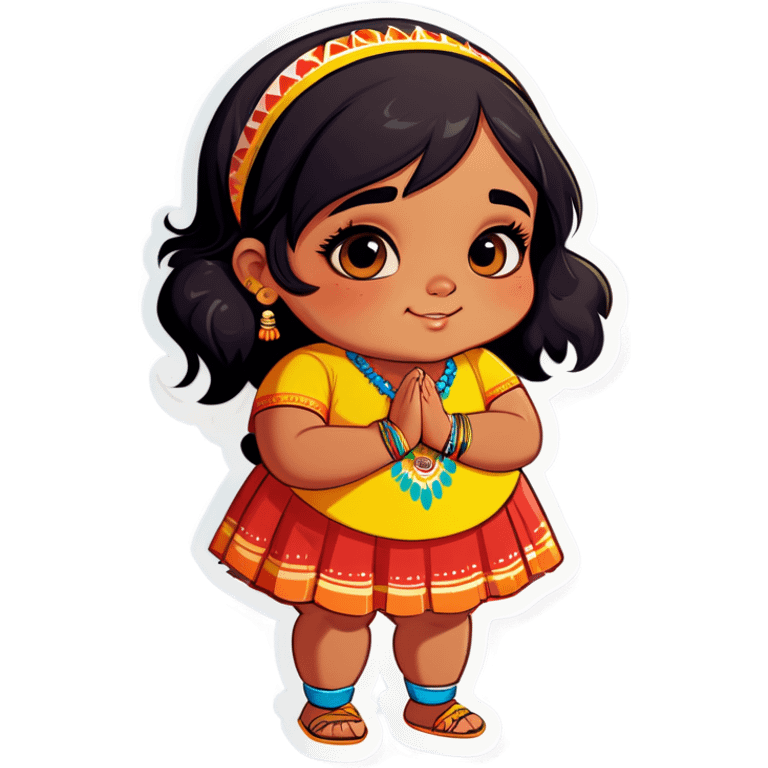 chubby indian girl emoji