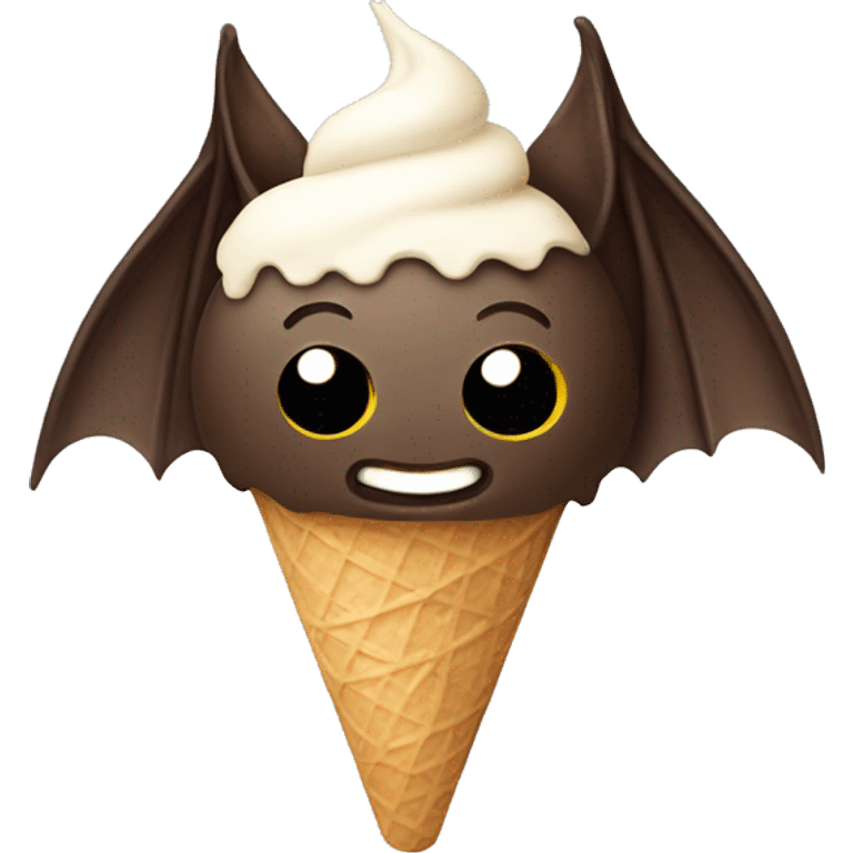 Ice cream bat emoji