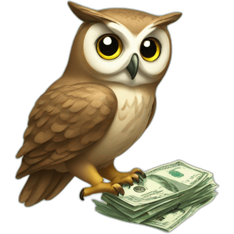 owl brings money emoji