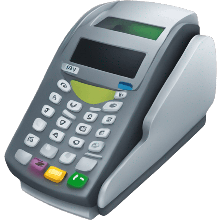 Debit card and payment terminal emoji