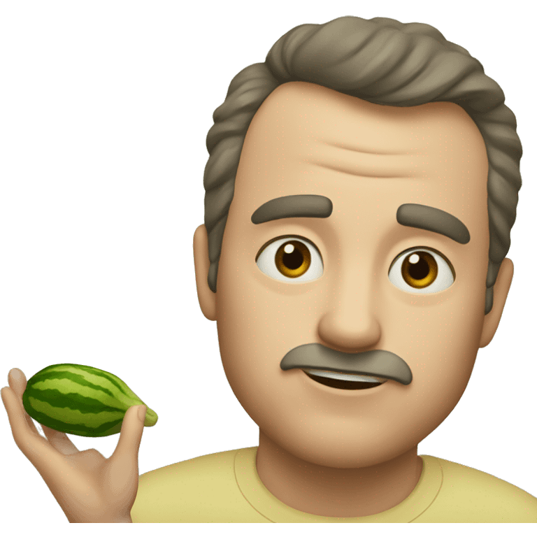 Your father that’s eating cucumbre emoji