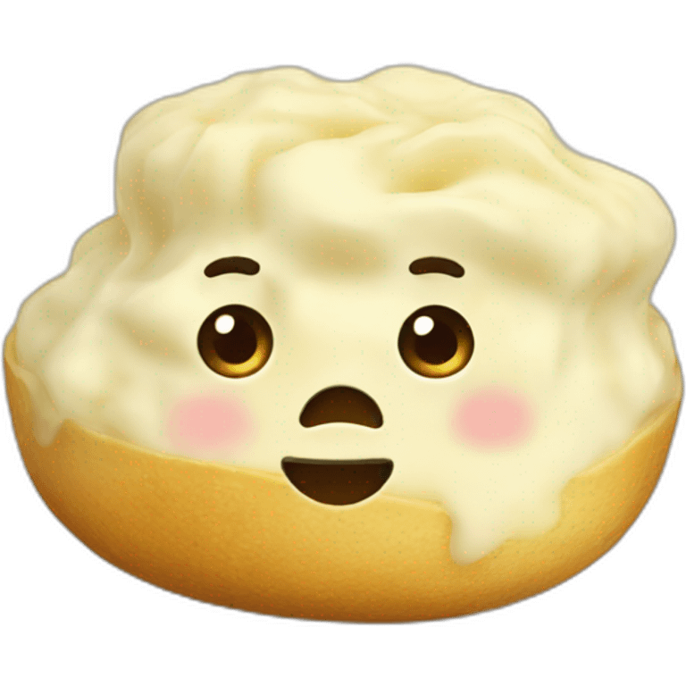 mashed potato with potato emoji