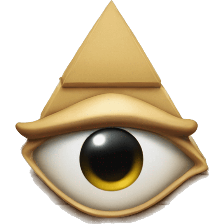 pyramid with one eye emoji