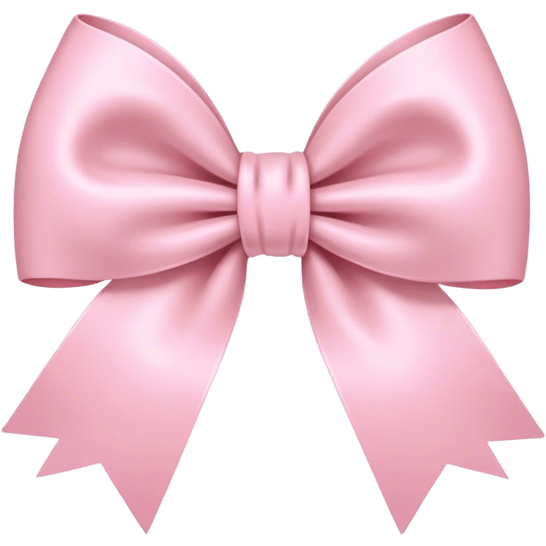 light pink bow on light pink bow emoji